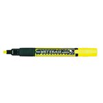 Marqueur craie WET ERASE CHALK MARKER Pointe moyenne Biseau Jaune x 12 PENTEL