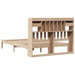 vidaXL Lit bibliothèque sans matelas 140x190 cm bois de pin massif