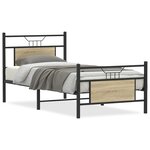 vidaXL Cadre de lit sans matelas chêne sonoma 90x190 cm