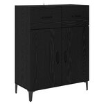 vidaXL Haut Armoire Chêne noir 69 5 x 34 x 180 cm Bois d'ingénierie