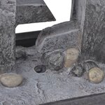 vidaXL Fontaine d'intérieur avec lumière LED Poly-résine