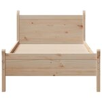 vidaXL Cadre de lit sans matelas 90x190 cm bois de pin massif