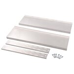 vidaXL Étagère murale à 2 niveaux Acier inoxydable 100x30 cm