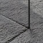 vidaXL Tapis HUARTE à poils courts doux et lavable anthracite Ø 120 cm