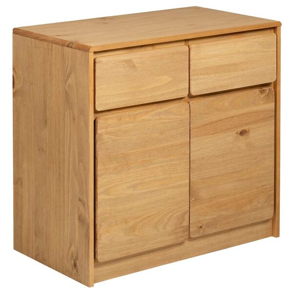 vidaXL Buffet SAUDA chêne 80x43x75 5 cm bois massif de pin