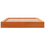 vidaXL Cadre de lit sans matelas cire marron 120x200cm bois pin massif