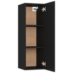 vidaXL Ensemble de meubles TV 8 Pièces Noir Bois d'ingénierie