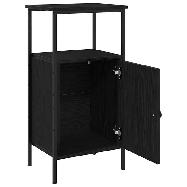 vidaXL Cabinet de chevet 2 Pièces Chêne noir 41 x 31 x 80 cm