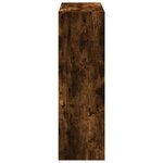 vidaXL Bibliothèque chêne fumé 102x32x102 cm bois d'ingénierie