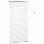 vidaXL Store de Fenêtre avec des rideaux Argent Aluminium