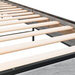 vidaXL Cadre de lit sonoma gris 90x190 cm bois d'ingénierie et métal
