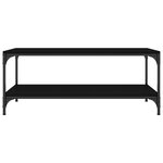 vidaXL Table basse Noir 100x50x40 cm Bois d'ingénierie
