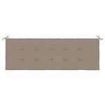vidaXL Coussin de banc de jardin taupe 150x50x3 cm tissu oxford