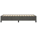 vidaXL Cadre de lit sans matelas gris foncé 80x200 cm velours