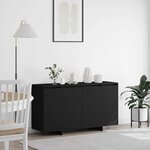 vidaXL Buffet Noir 135 x 41 x 69 cm Bois d'ingénierie