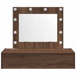 vidaXL Table de Toilette Marron 83 x 40 x 70 cm Bois d'ingénierie