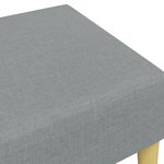 vidaXL Repose-pied gris clair 77x55x31 cm tissu