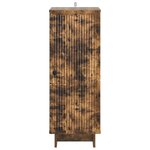 vidaXL Buffet Chêne fumé 33 x 34 5 x 90 cm Bois d'ingénierie