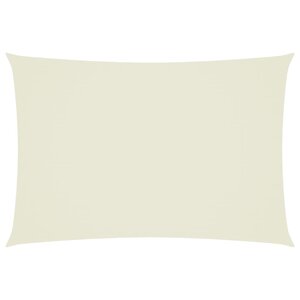 vidaXL Voile de parasol tissu oxford rectangulaire 3x5 m crème