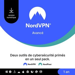 NordVPN Avancé - 10 appareils - Abonnement 1 an