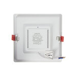 Spot encastrable led carré - super slim - cons. 12w - 1450 lumens - blanc neutre