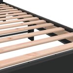 vidaXL Cadre de lit sans matelas noir 75x190 cm