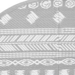 vidaXL Tapis d'extérieur ARAKIL gris Ø120 cm PP