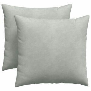 vidaXL Coussins de canapé 2 Pièces Gris clair 45 x 45 cm