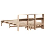 vidaXL Lit bibliothèque sans matelas 160x200 cm bois massif de pin