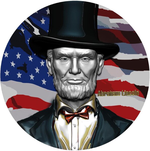 Pièce de monnaie en Argent 2 Dollars g 62.2 (2 oz) Millésime 2025 USA 250 Years of Independence ABRAHAM LINCOLN USA