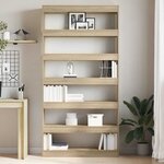 vidaXL Bibliothèque Marron Bois d'ingénierie