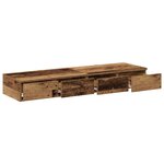 vidaXL Tiroirs de lit avec tiroir Bois ancien 120 x 36.5 x 16.5 cm