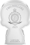 Monnaie en argent 2 dollars g 31.1 (1 oz) millésime 2023 chibi moff gideon