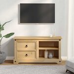 vidaXL Meuble TV Corona 100x40x52 cm bois de pin massif