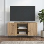 vidaXL Meuble TV 102 x 34 5 x 52 cm Chêne artisanal Bois d'ingénierie