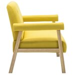 vidaXL Canapé à 2 places Tissu Jaune