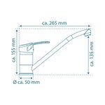 SCHÜTTE Mitigeur d'évier DANTE chrome