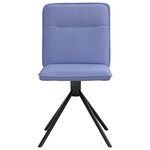 vidaXL Chaises à manger lot de 6 bleu jean tissu