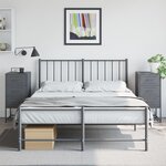 vidaXL Tables de chevet 2 Pièces anthracite 36x39x78 cm acier