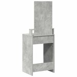vidaXL Table de Toilette Gris béton 50 x 41 x 140 cm Bois d'ingénierie