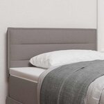 vidaXL Tête de lit LED Design Lignes Taupe 100 cm Tissu