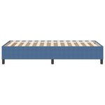 vidaXL Lit à ressorts Bleu 90 x 200 cm Tissu en velours côtelé