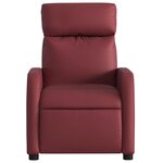 vidaXL Fauteuil de massage inclinable Rouge bordeaux Similicuir