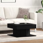 vidaXL Table basse Chêne noir 57 x 57 x 30 cm Bois d'ingénierie