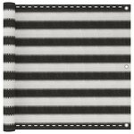 vidaXL Écran de balcon PEHD 90x500 cm Anthracite et blanc