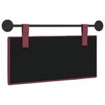 vidaXL Tête de lit suspendue Bordeaux Tissu