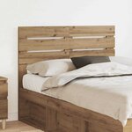 vidaXL Tête de lit Chêne artisanal 120 cm Bois d'ingénierie