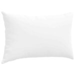 vidaXL Coussins de canapé 2 Pièces Blanc 50 x 30 cm tissu