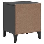 vidaXL Table de chevet VIKEN gris anthracite bois d'ingénierie