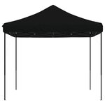 vidaXL Tente de réception pliable escamotable noir 292x292x315 cm